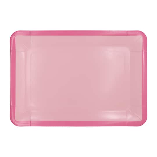 12 Packs: 2 ct. (24 total) 9" x 13" Pink Paper Trays by Celebrate It™